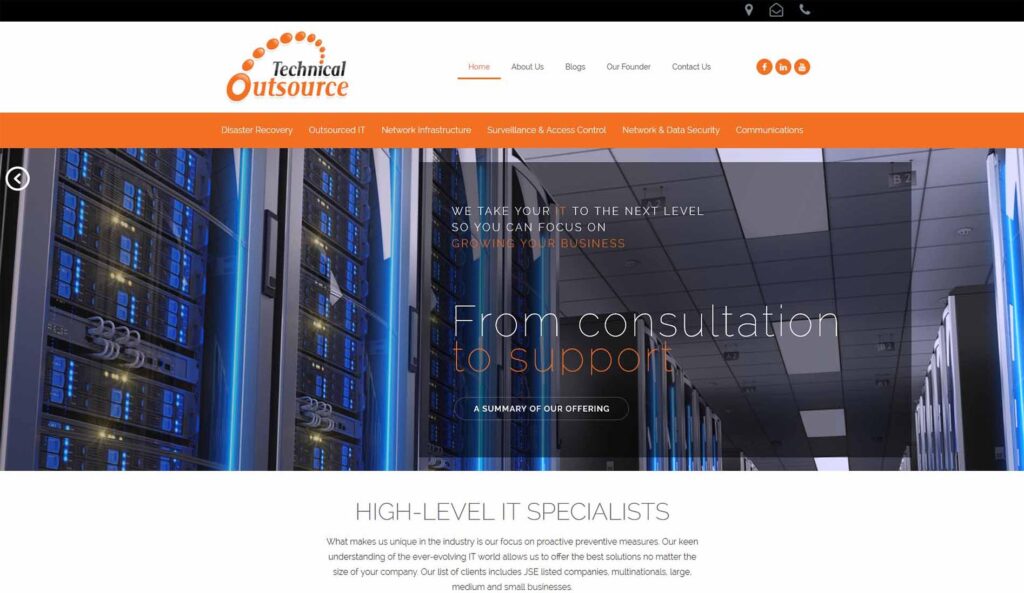Technical Outsource Website Design | The Business City (Pty) Ltd.